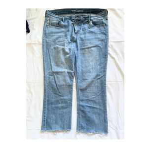 Plus size Flare Capri Jeans